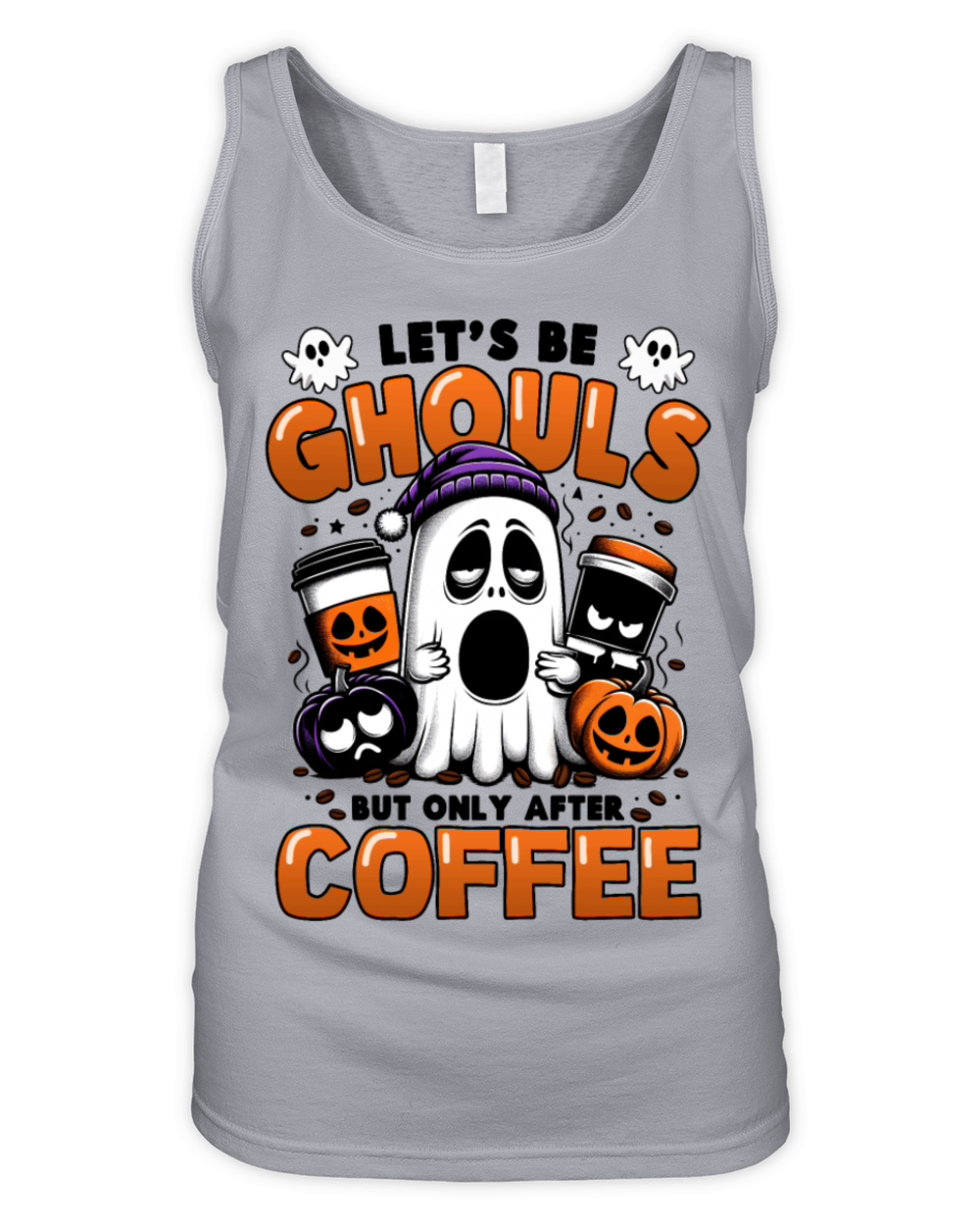 Let’s be ghouls but only after coffee Organic Women's Tank Top