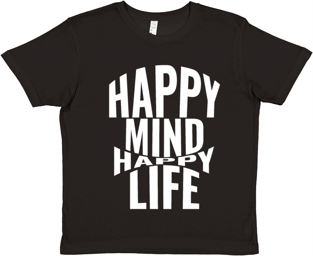 Happy mind happy life Premium Kids Crewneck T-shirt