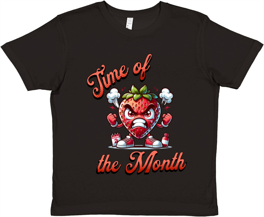 Time of the Month Periode Menstruation Theme Premium Kids Crewneck T-shirt