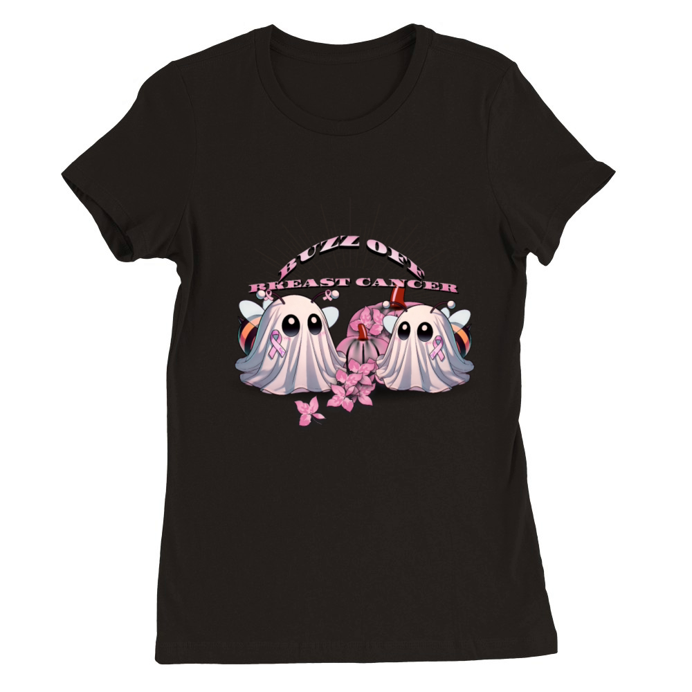 Boo Bees for Breast Cancer Premium Womens Crewneck T-shirt