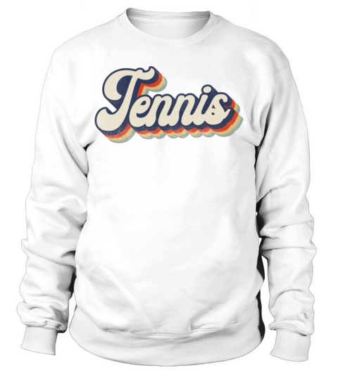 Funny Tennis Player Racket Retro Sweatshirt Unisex