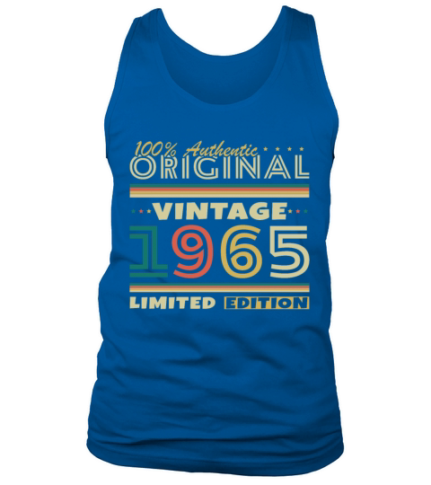60 Years 1965 Vintage Retro Birthday Gift Tank Top Unisex