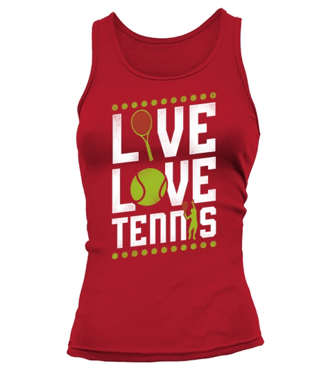 Funny Tennis Player Racket Girl Tank top Woman