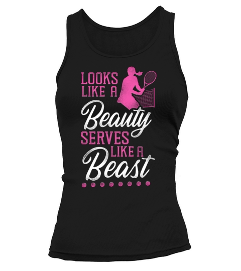 Funny Tennis Player Racket Girl Tank top Woman