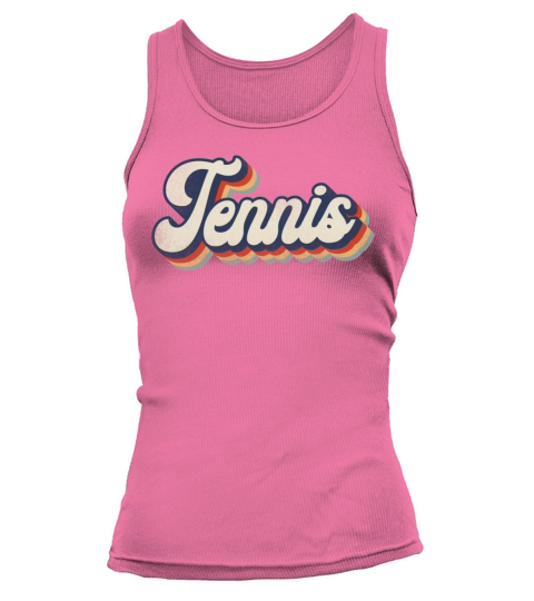 Funny Tennis Player Racket Retro Tank top Woman