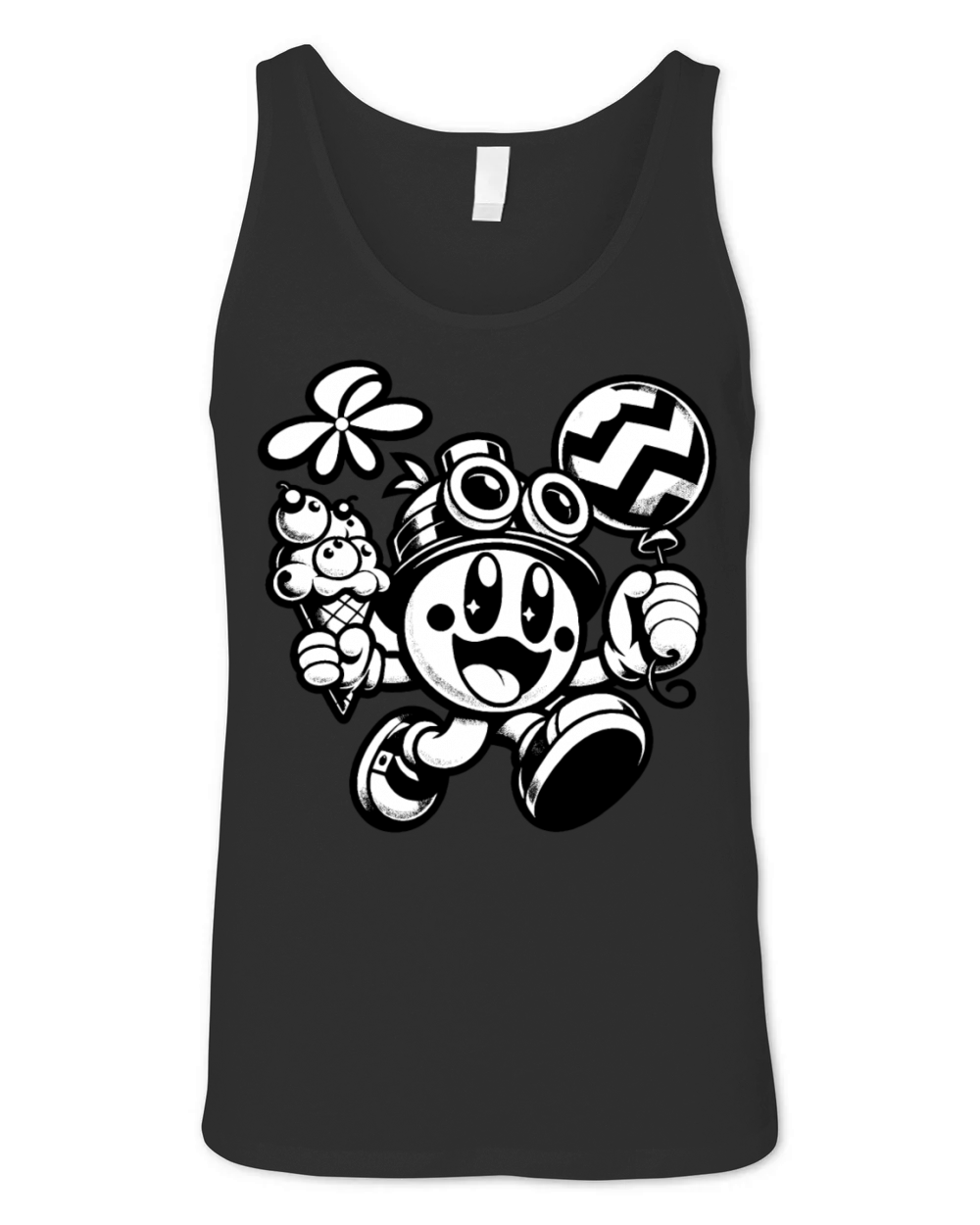 Fun Ice Cream Cartoon Unisex Jersey Tank