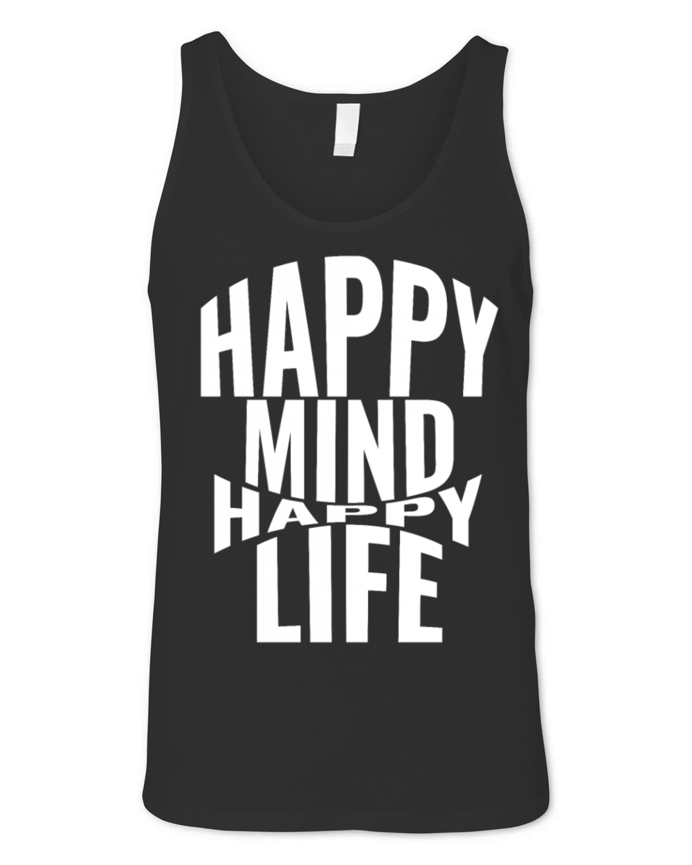 Happy mind happy life Unisex Jersey Tank