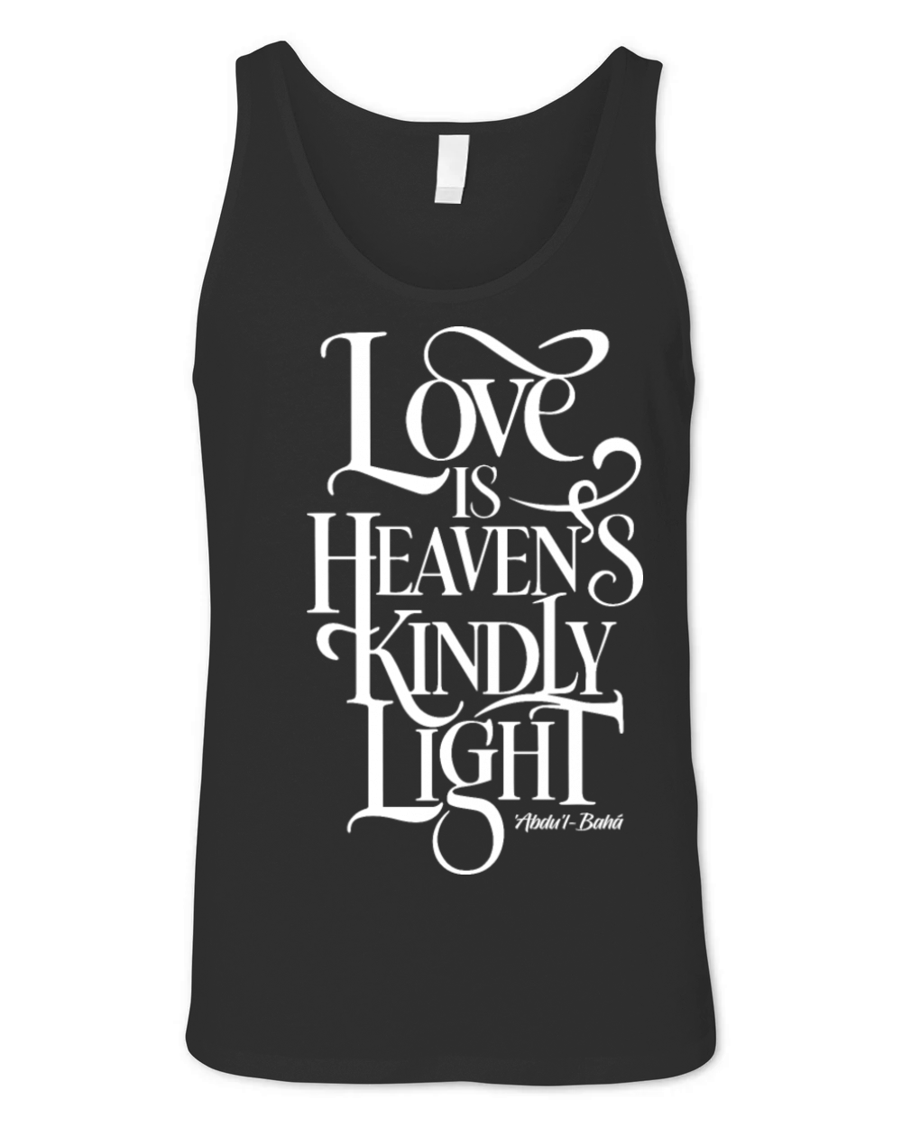 Love is Heaven’s Kindly Light - Bahai Faith Unisex Jersey Tank