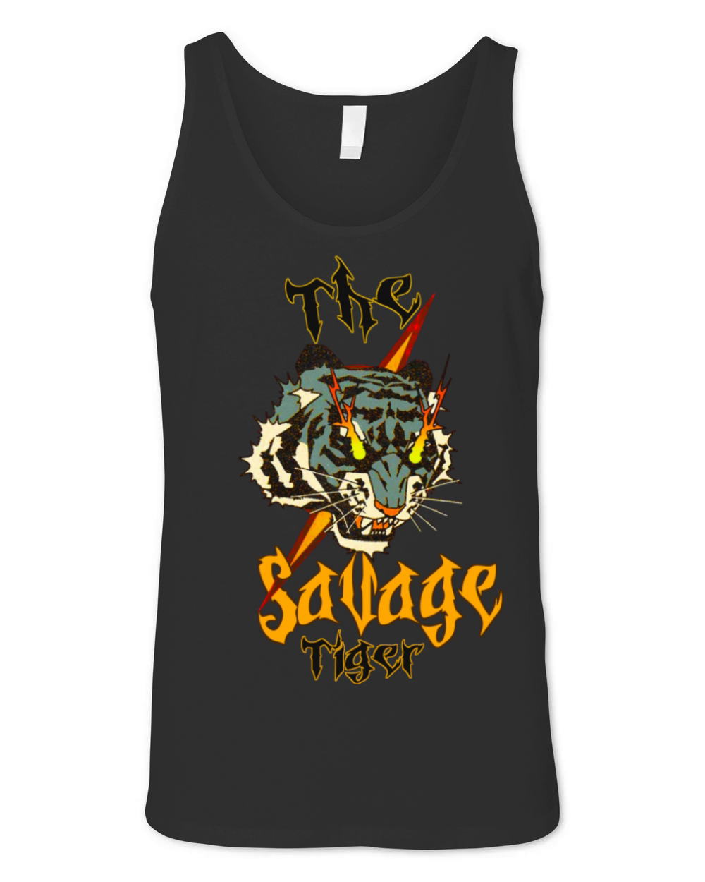 the Savage Tiger vintage design Unisex Jersey Tank