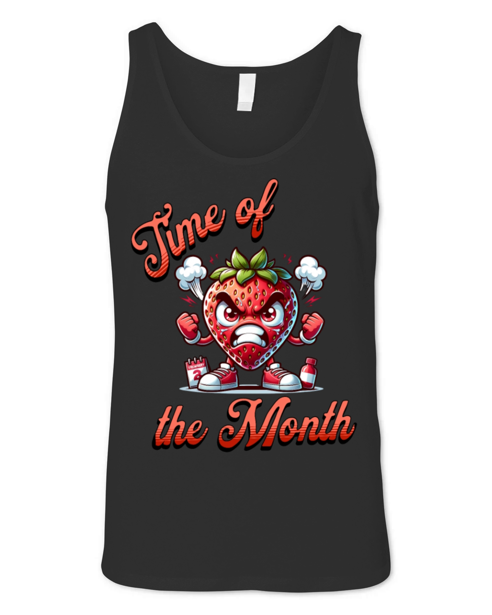 Time of the Month Periode Menstruation Theme Unisex Jersey Tank