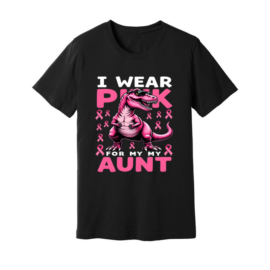 Breast Cancer Pink Awareness Design Unisex Jersey Tee