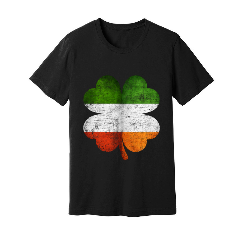 Italian Irish Shamrock Italy Ireland Flag Unisex Jersey Tee