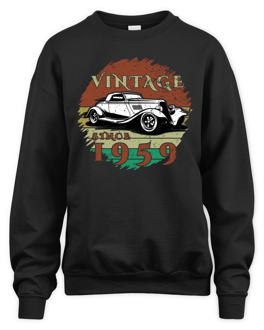 65th birthday Classic Car - Vintage since 1959 Unisex Premium Crewneck Sweatshirt