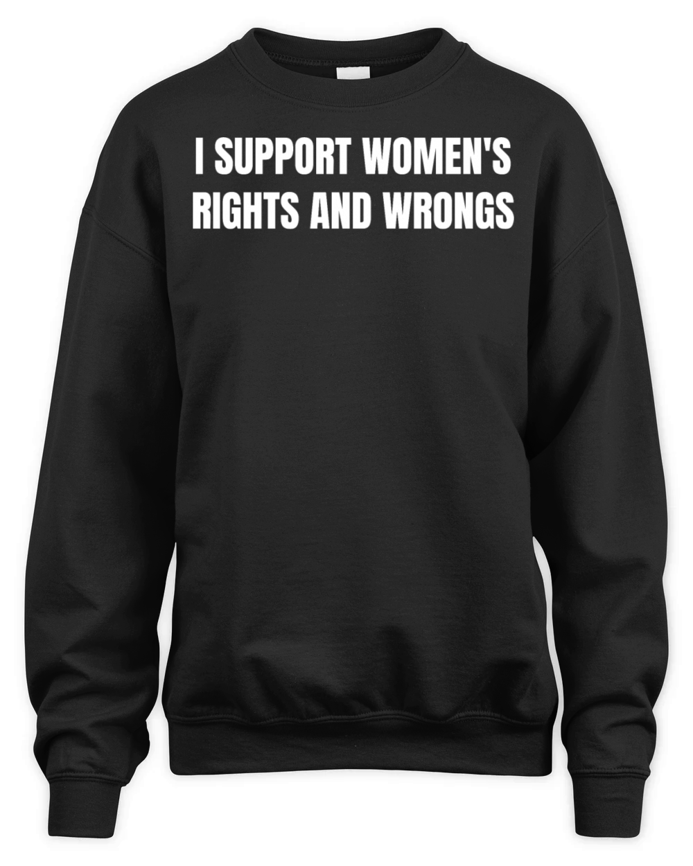 I Support Womens Rights And Wrongs Unisex Premium Crewneck Sweatshirt
