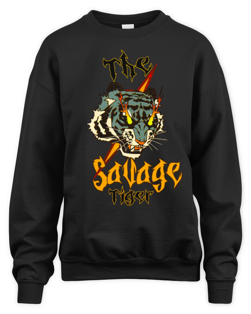 the Savage Tiger vintage design Unisex Premium Crewneck Sweatshirt