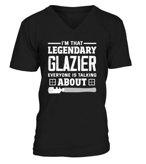 Funny Glazier Gift V-Neck T-shirt