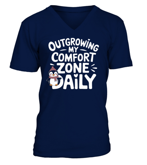 Outgrowing My Comfort Zone Daily Self mprovement V-Neck T-shirt