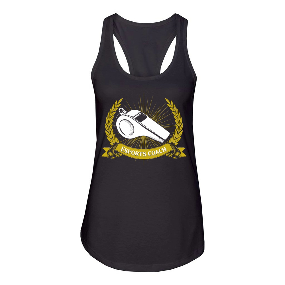 Esports Coach Gamer Funny Video Games Humor Saying Women's Racerback Tank