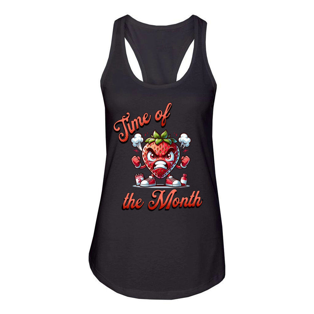 Time of the Month Periode Menstruation Theme Women's Racerback Tank