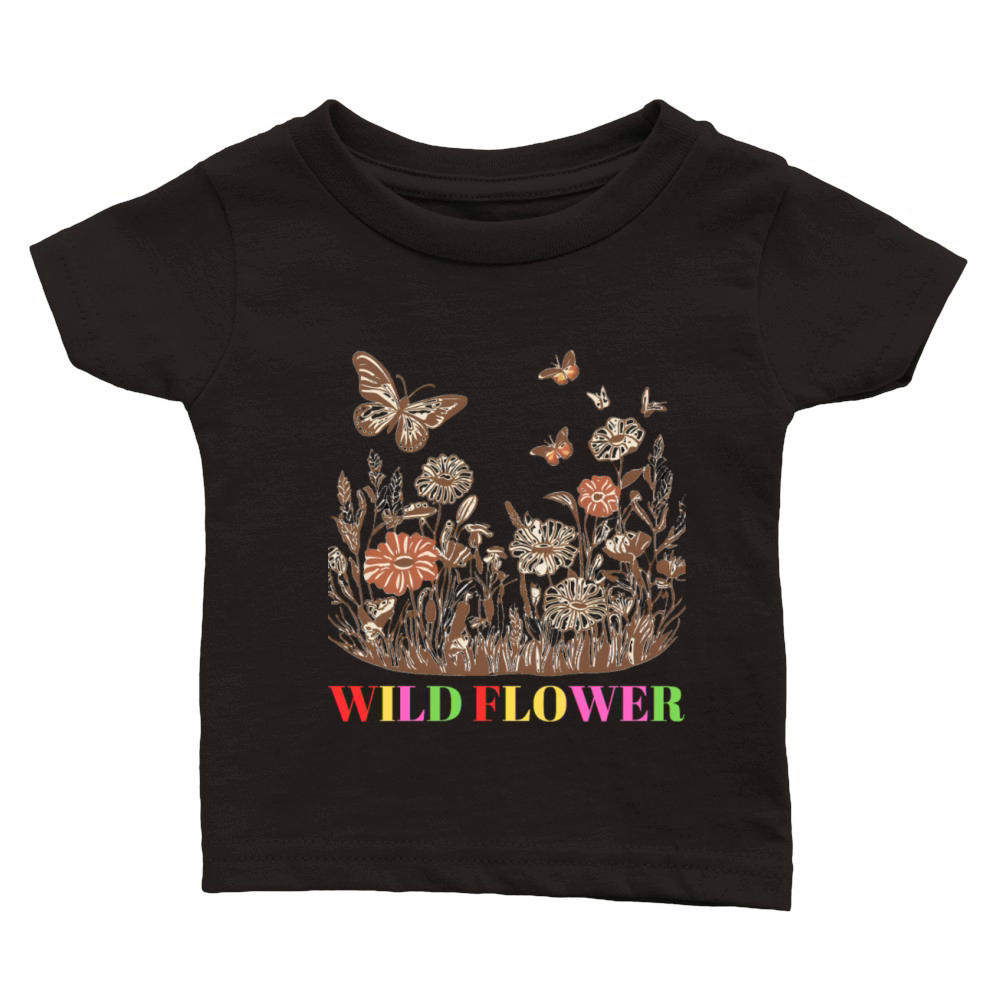 wild fower09 Classic Baby Crewneck T-shirt