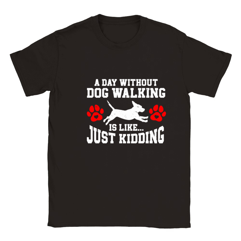 Dog Walker Professional Pet Sitter Dog Walking Classic Kids Crewneck T-shirt