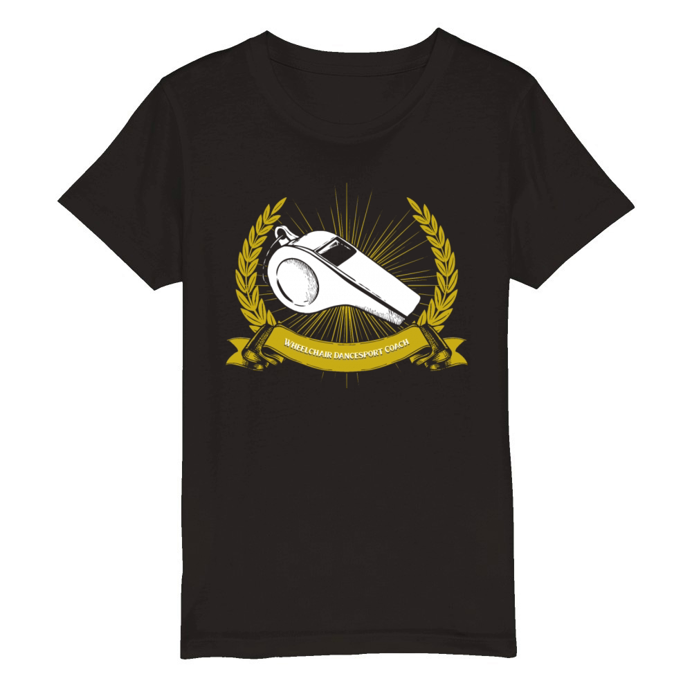 Wheelchair Dancesport Coach Para Dance Sport Funny Organic Kids Crewneck T-shirt