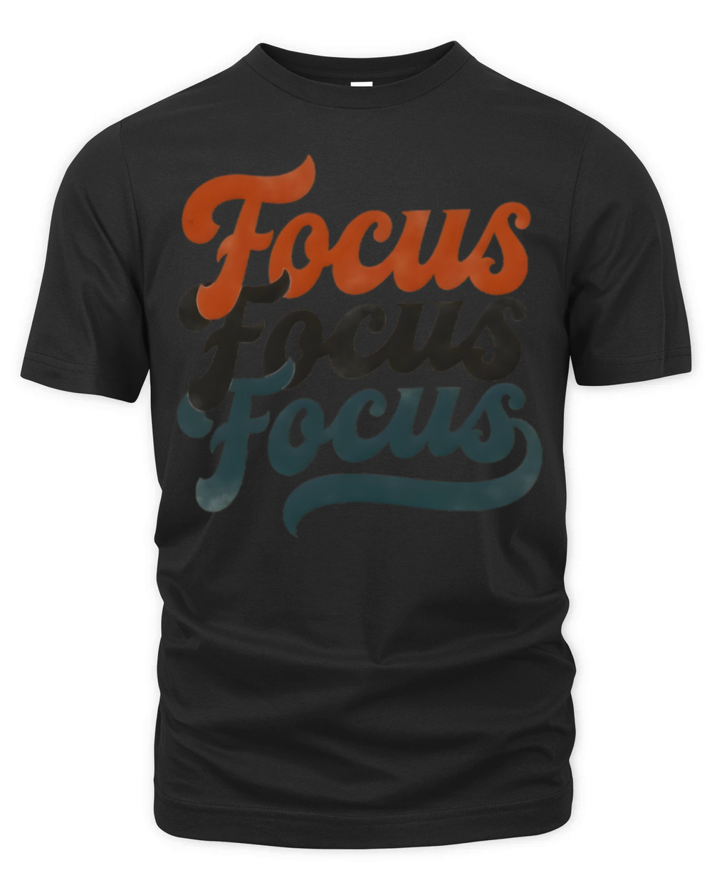 Focus Retro Vintage Typography Organic Unisex T-shirt
