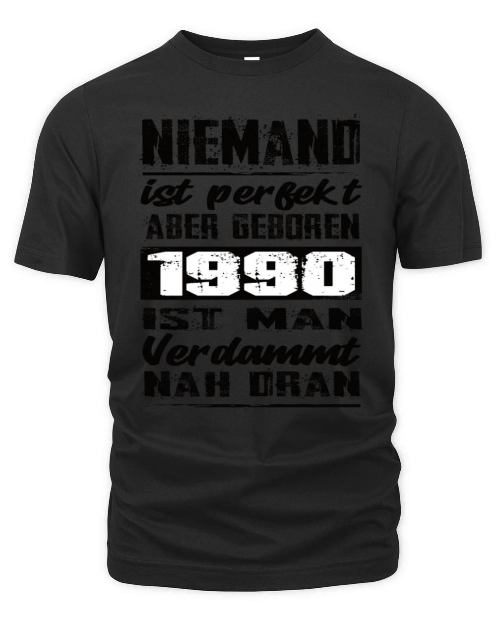 Nobody Is Perfect But Born 1990 Birthday Organic Unisex T-shirt