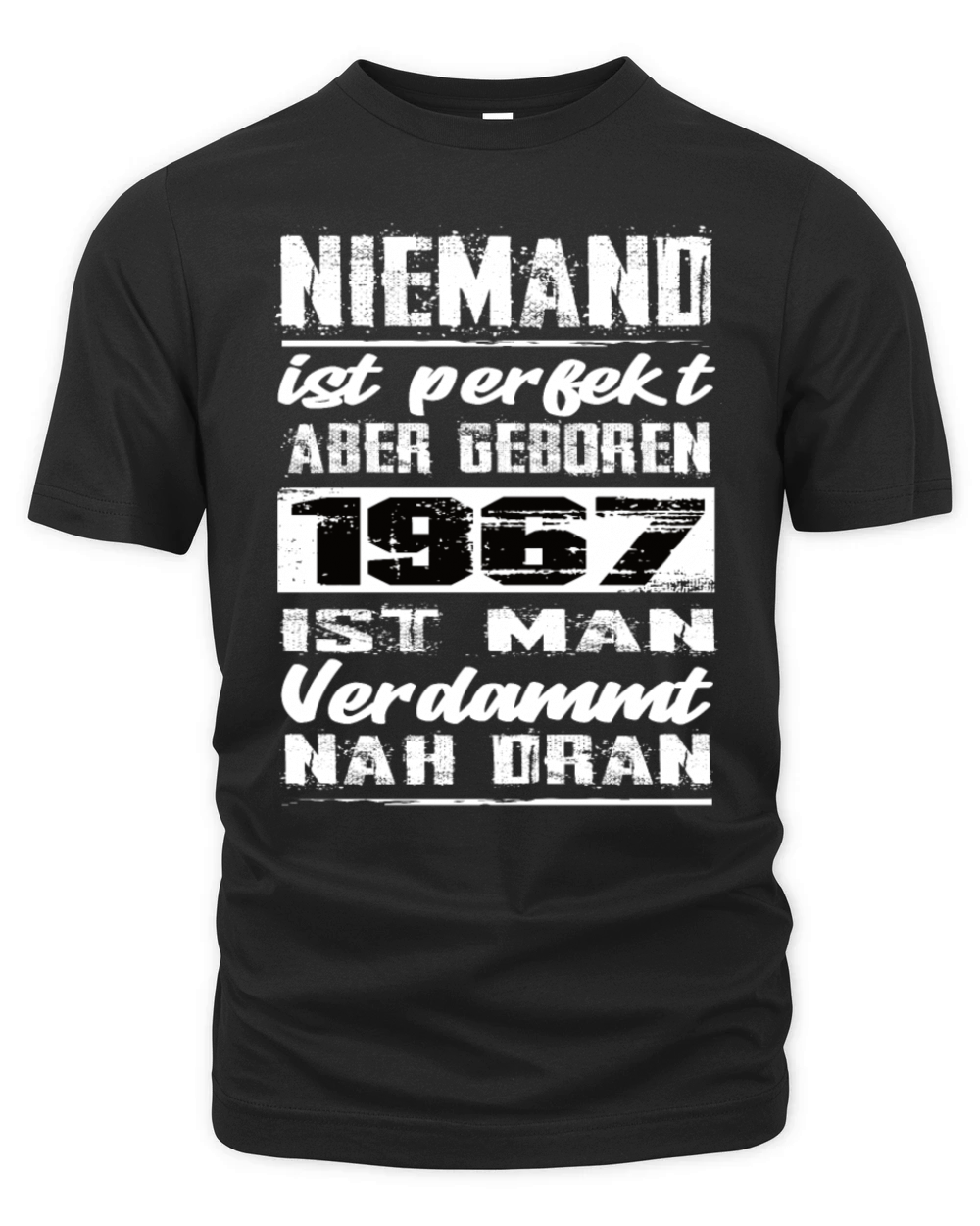 Nobody Is Perfect But Born In 1967 Birthday Organic Unisex T-shirt