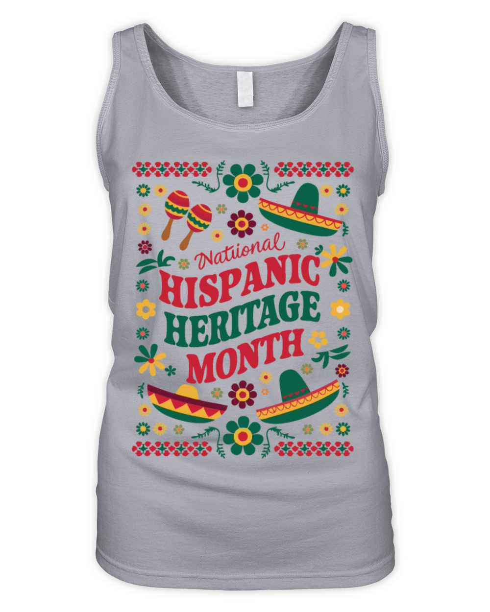 Celebrate National Hispanic Heritage Month Organic Women's Tank Top