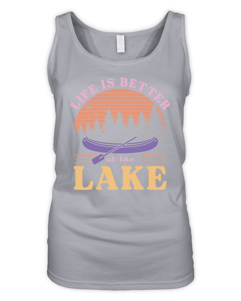 Life Is Better At The Lake Organic Women's Tank Top