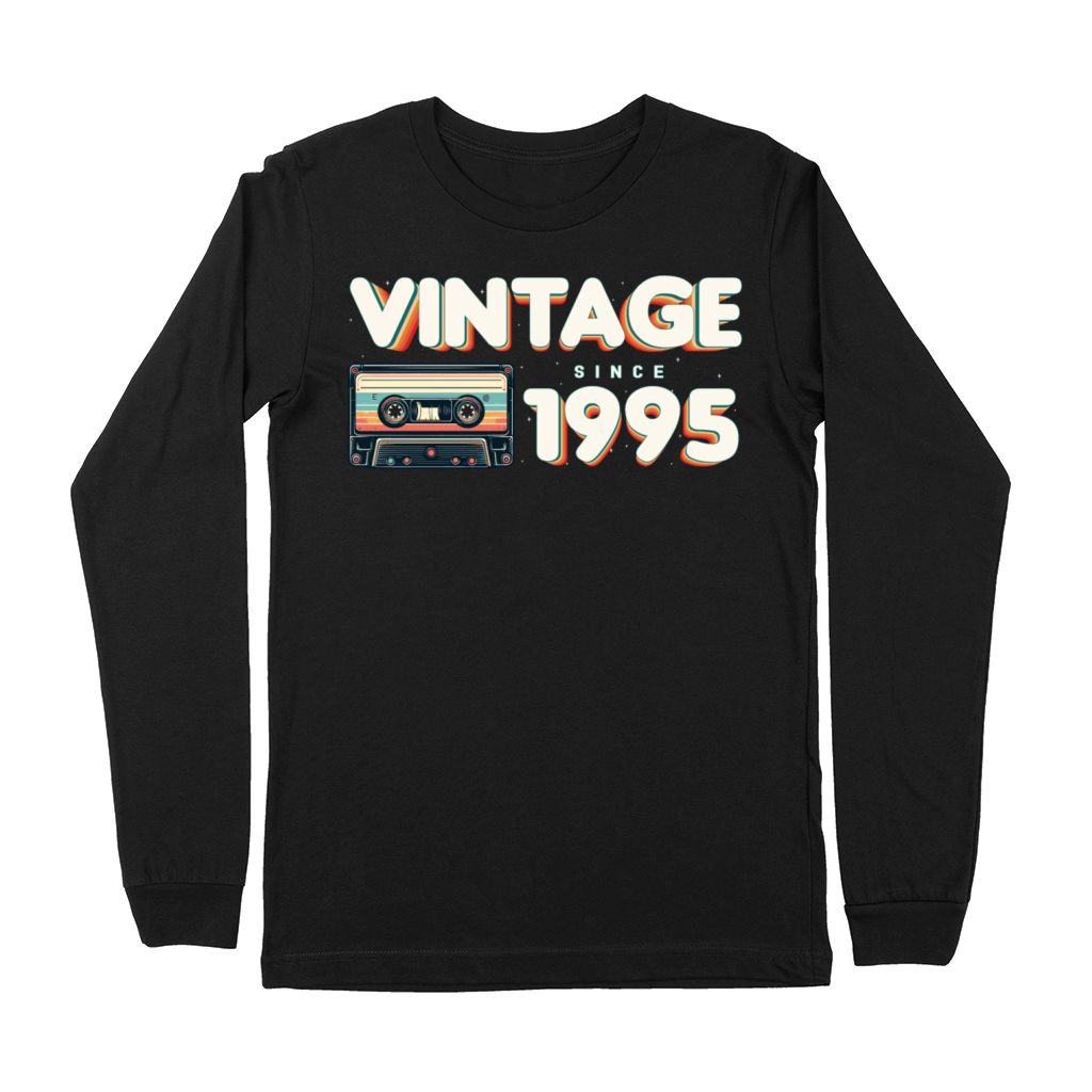 Retro Vintage 1995 Nostalgic Birthday Men Women Premium Long Sleeve