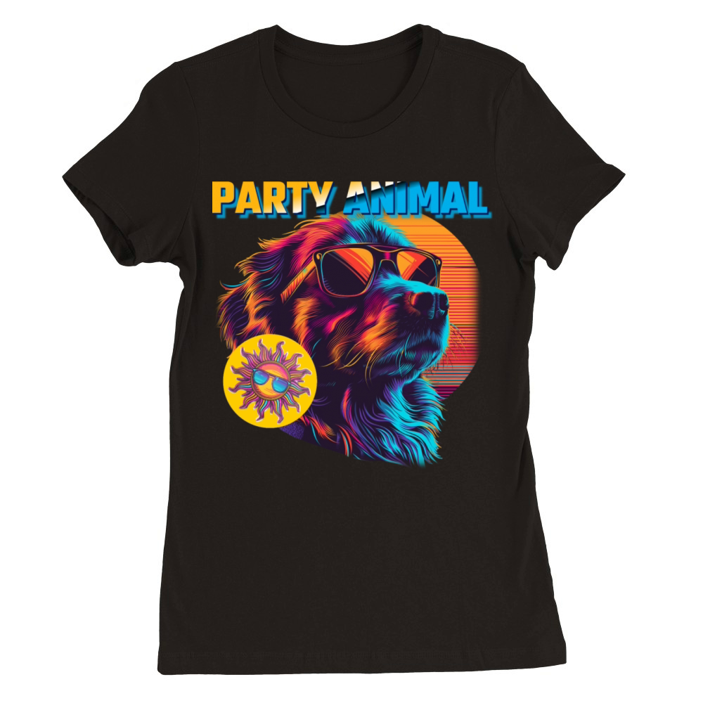 Party Animal Vintage Premium Womens Crewneck T-shirt