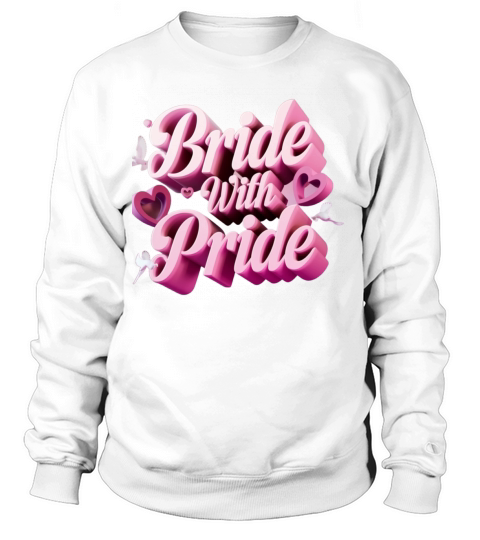 bride with pride fabric design Sweatshirt Unisex