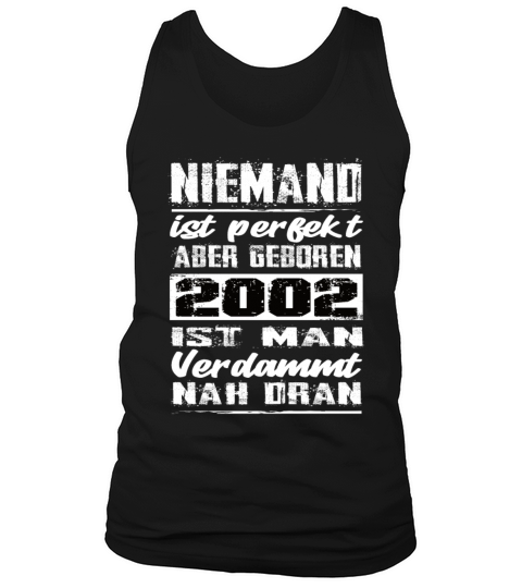 Nobody Is Perfect But Born 2002 Birthday Tank Top Unisex