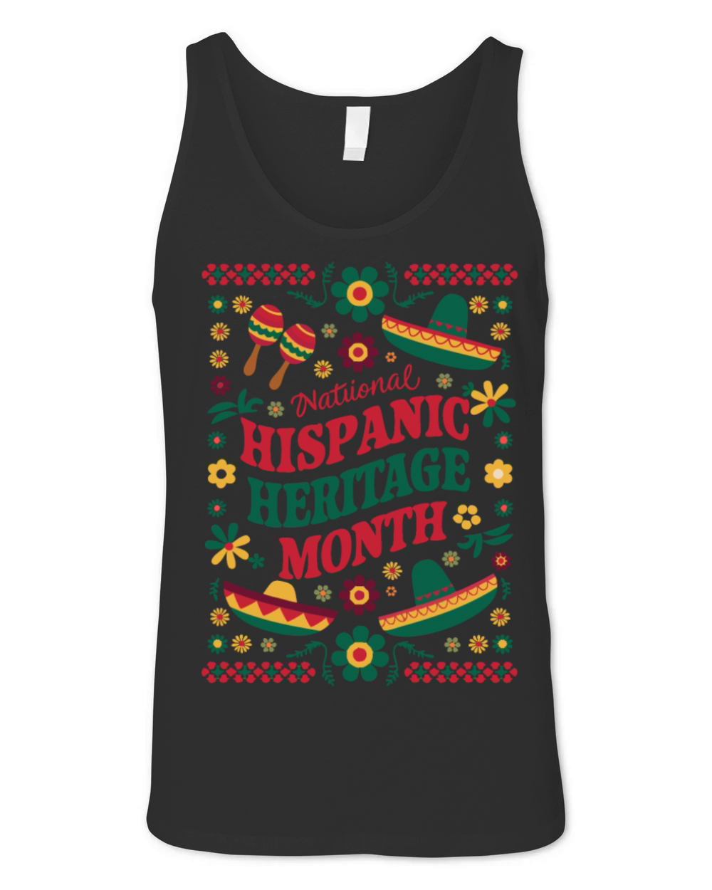 Celebrate National Hispanic Heritage Month Unisex Jersey Tank