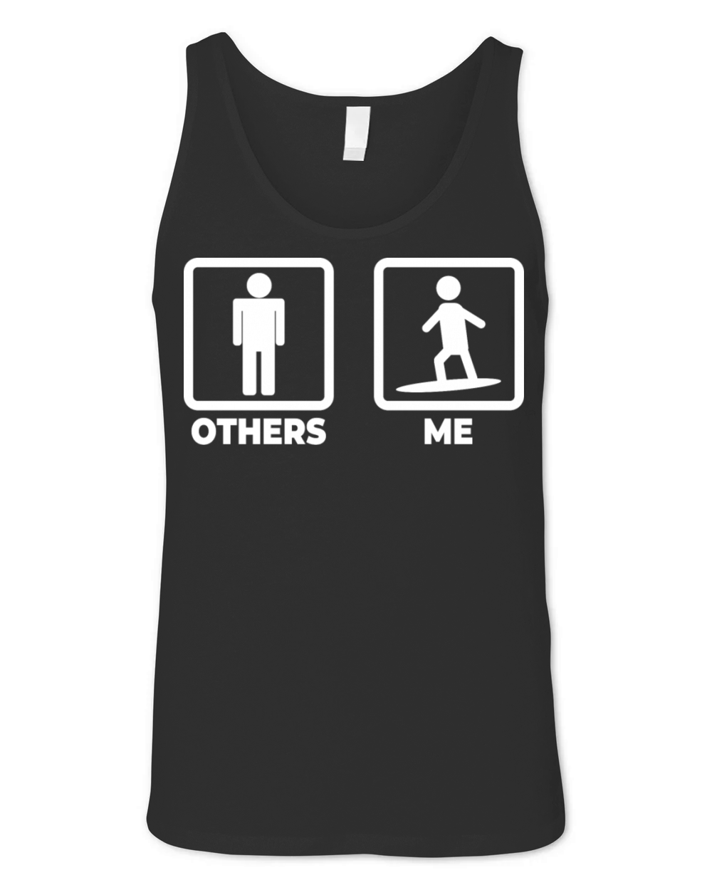 Surfing Stickfigures Unisex Jersey Tank