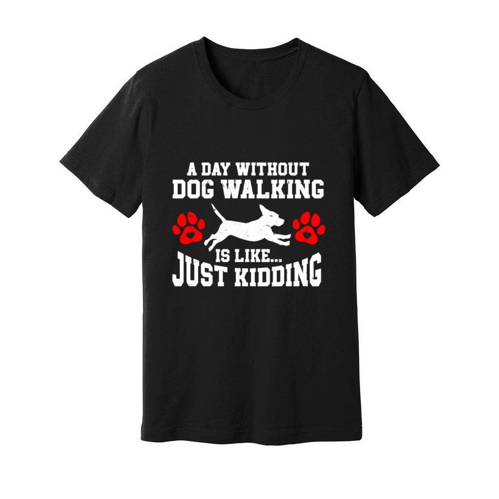 Dog Walker Professional Pet Sitter Dog Walking Unisex Jersey Tee