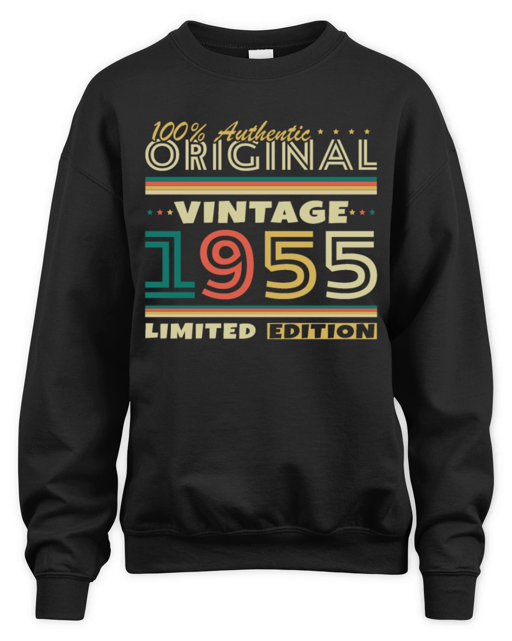70 Years 1955 Vintage Retro Birthday Gift Unisex Premium Crewneck Sweatshirt