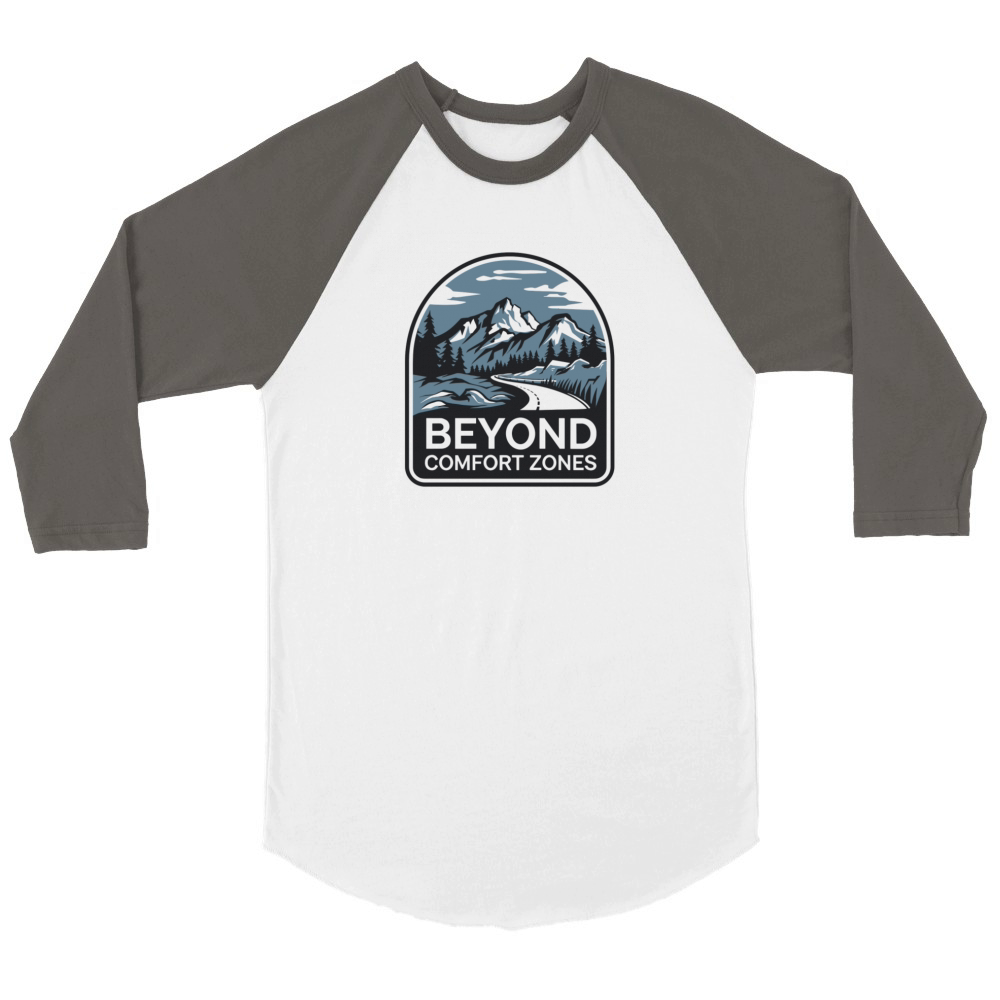 Beyond Comfort Zone Unisex ¾ sleeve Raglan T-shirt