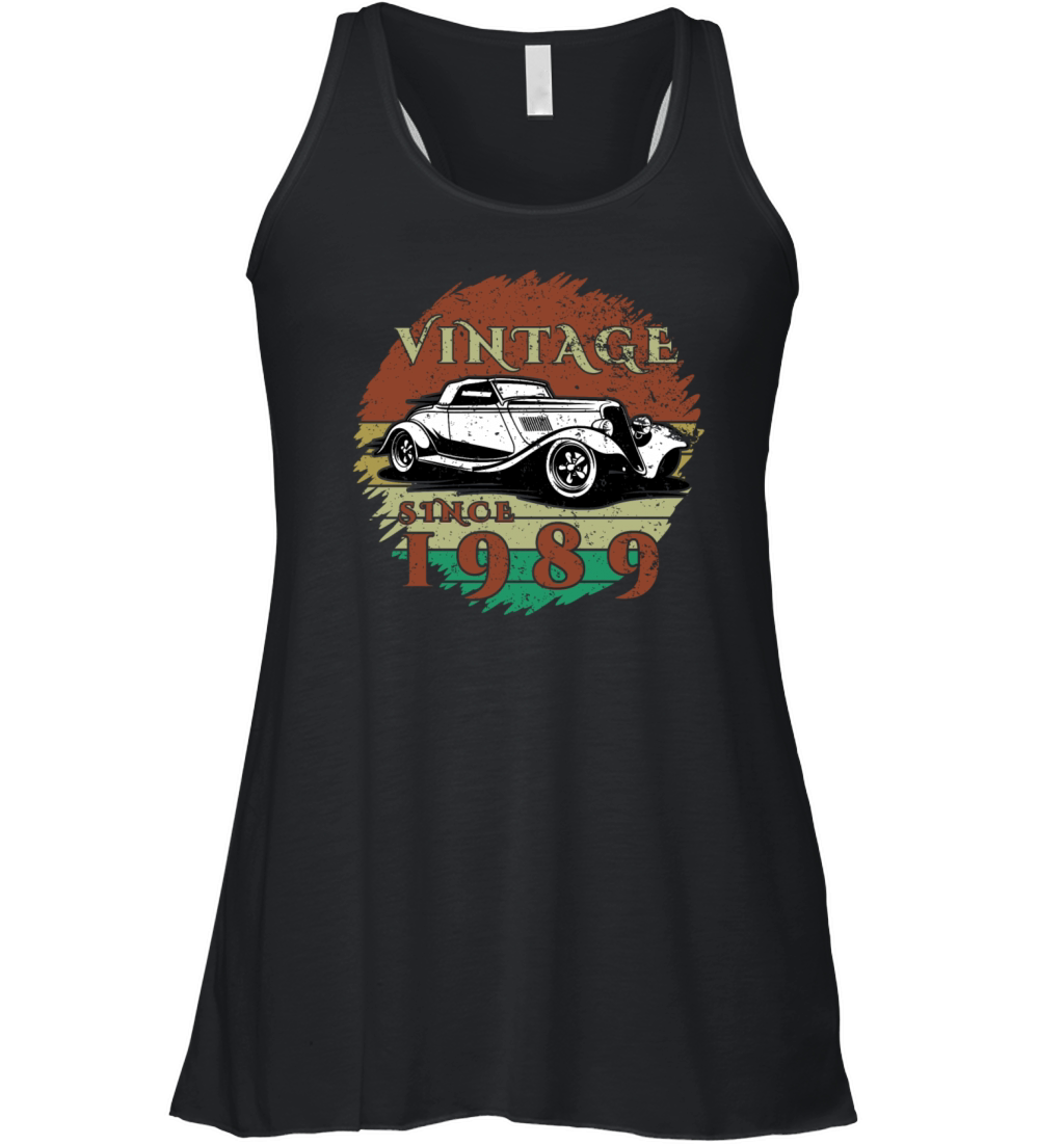 35th birthday Classic Car - Vintage since 1989 Women's Flowy Tank Top