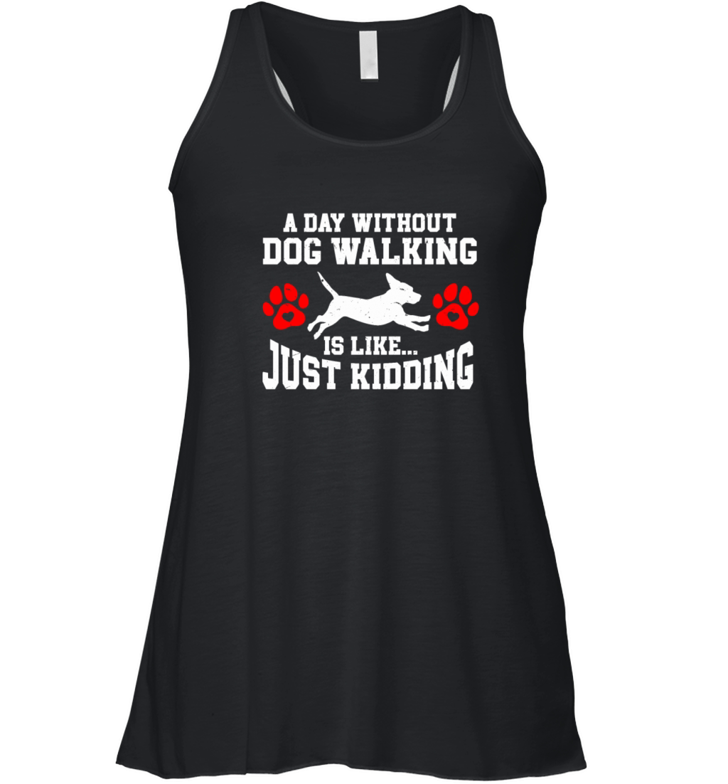 Dog Walker Professional Pet Sitter Dog Walking Women's Flowy Tank Top