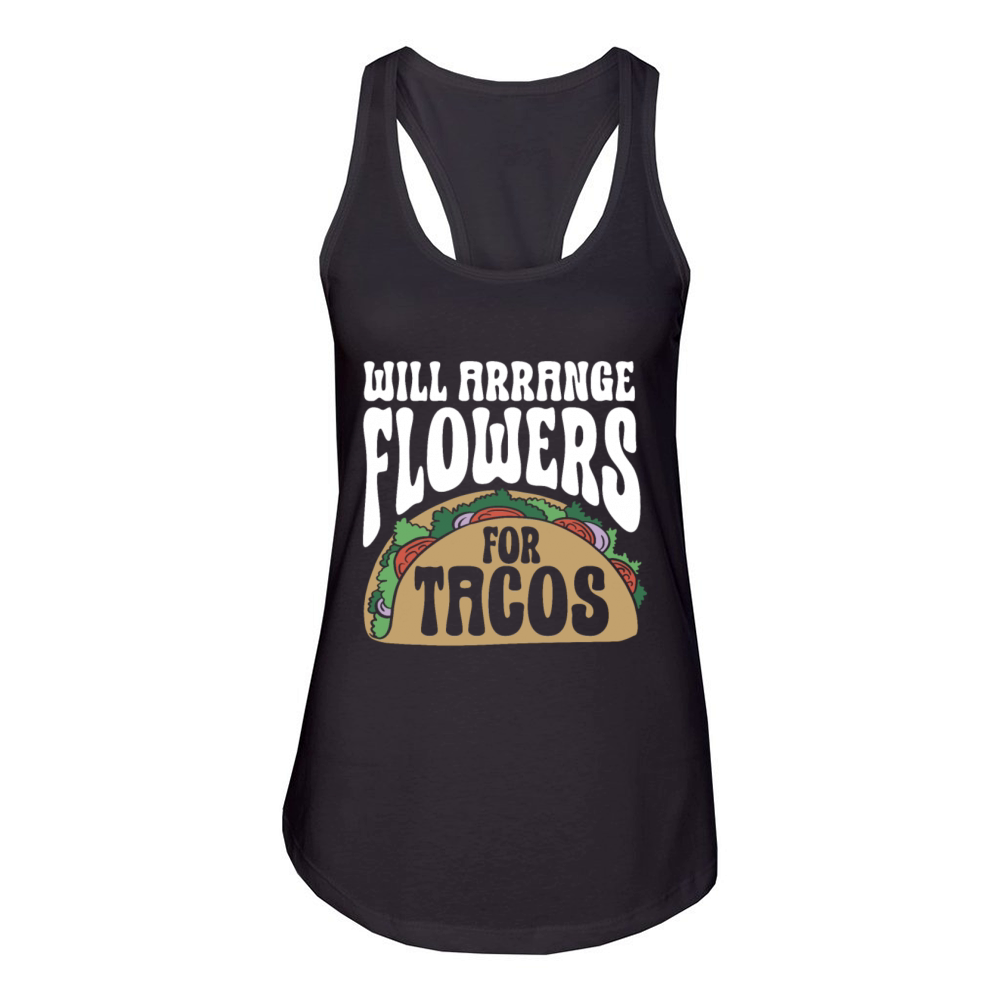 Florist Floral Flower Floristry Women's Racerback Tank