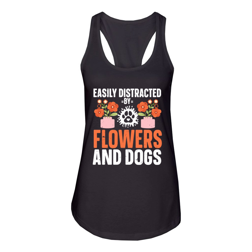 Florist Floral Flower Floristry Women's Racerback Tank