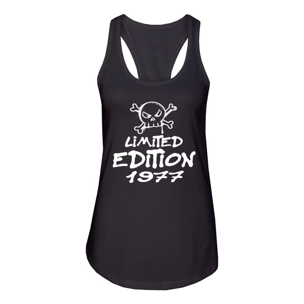 Limited Edition 1977 Birthday 1977 Born Women's Racerback Tank