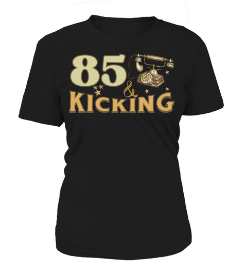 85 and Kicking Birthday Vintage Telephone Design Women's T-Shirt