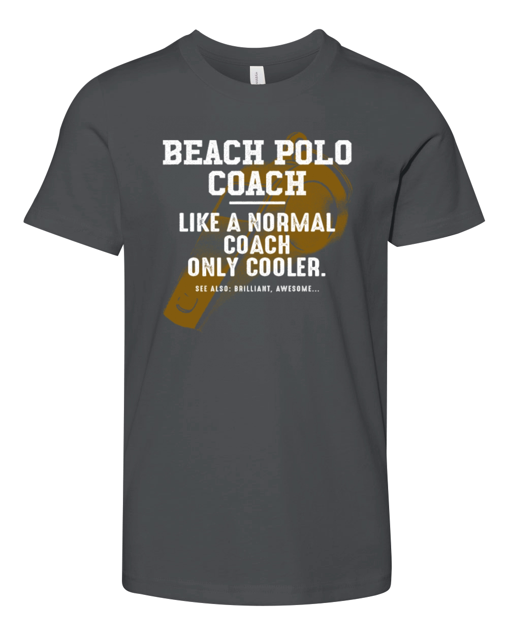 Beach Polo Coach Like a Normal Coach Polo Player F Youth Unisex Jersey Tee