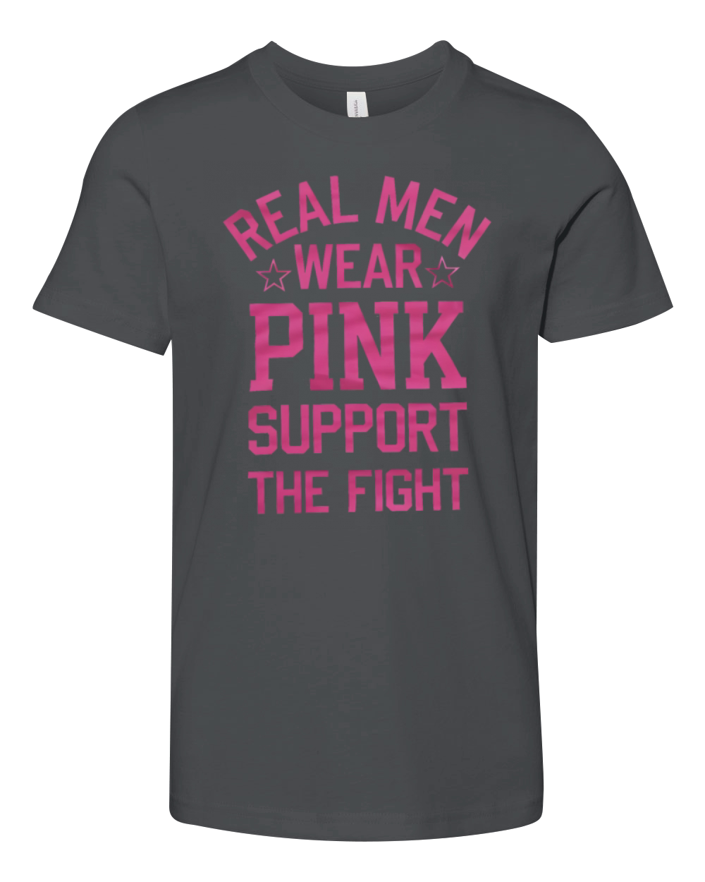 Real Men Wear Pink Support The Fight Youth Unisex Jersey Tee