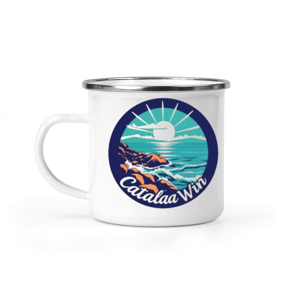 Catalina Island Retro Vibes Camping Mug