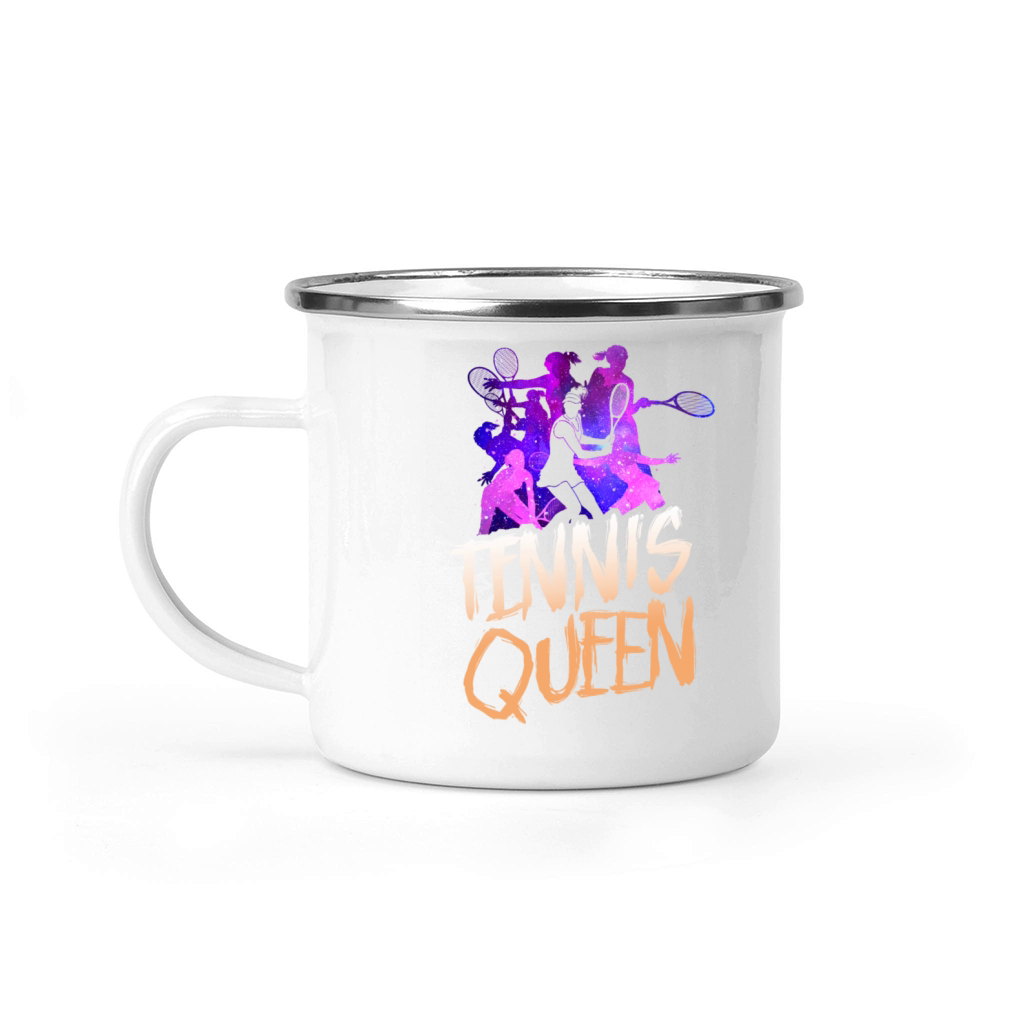 Funny Tennis Player Racket Tennis Camping Mug